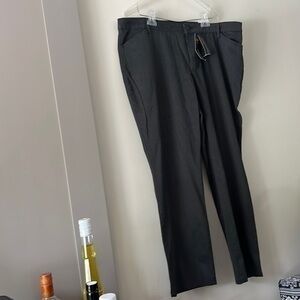 Lee size 18 petite dark gray straight leg work pant new with tag